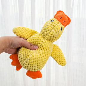 Plush Duck Pet Toy – Soft Wool Stuffed Chew Toy – Quacko™