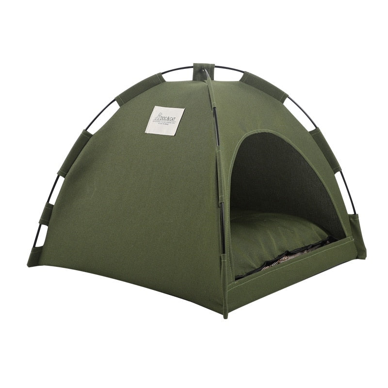 Breathable Pet Tent with Removable Cushion – CozyCamp™