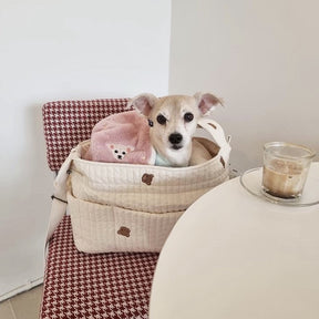 Pet Carrier Tote Bag with Teddy Bear Print, One Size – Sablo™