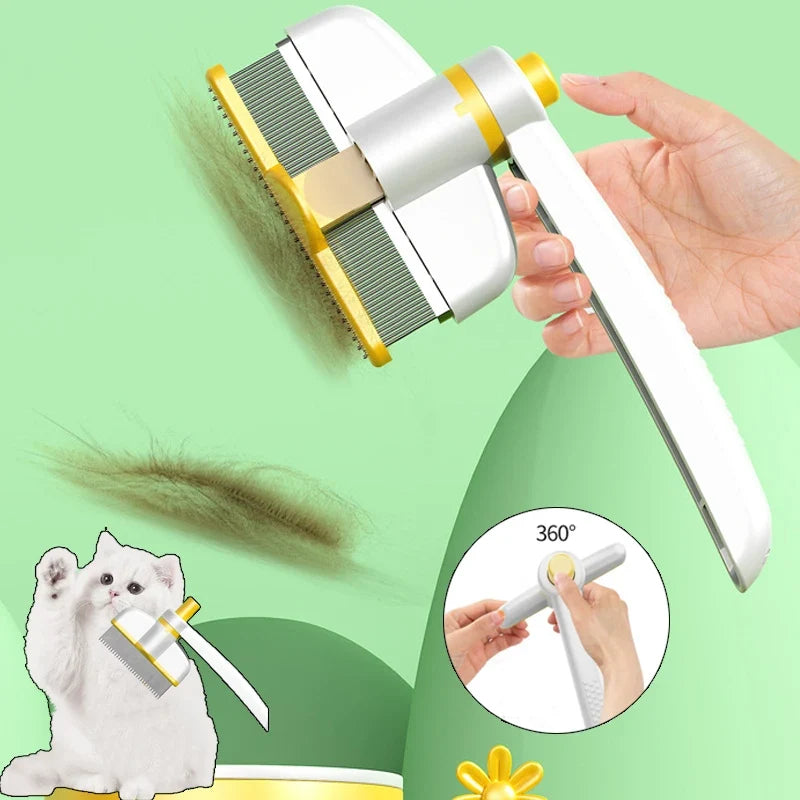 Self-Cleaning Pet Grooming Brush for Dogs & Cats – Brushka™