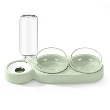 Double Pet Bowl with Automatic Water Dispenser – Trioh™