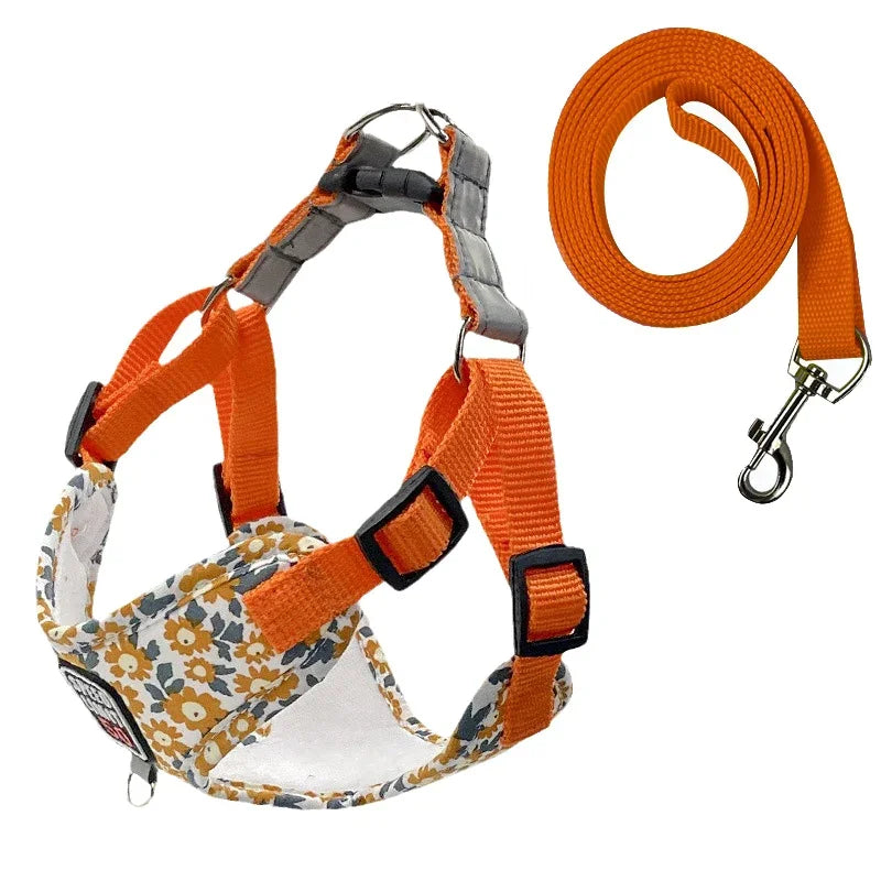 Adjustable Reflective Nylon Dog Collar & Leash Set – Trekly™