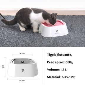 Floating Anti-Spill Pet Water Bowl for Dogs & Cats – Stillwick™