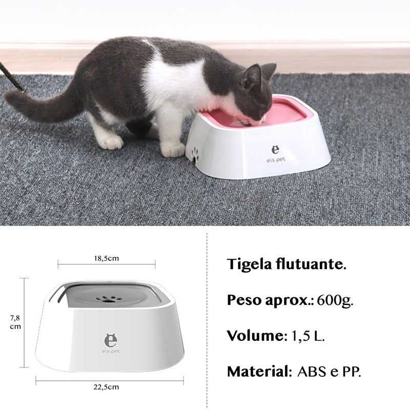 Floating Anti-Spill Pet Water Bowl for Dogs & Cats – Stillwick™
