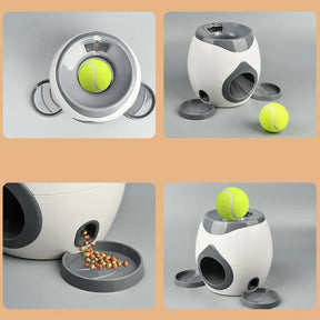 Automatic Ball Launcher & Treat-Dispensing Pet Toy – Flingo™