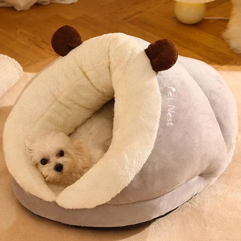Cotton Slipper Pet Bed for Small & Medium Dogs and Cats – SnugStep™