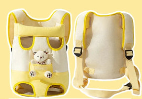 Kangaroo Pouch Pet Carrier Backpack, Teddy Bear Design – Novi™