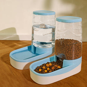 Vertical Pet Feeder & Water Dispenser with Anti-Spill Design – Vertiflow™