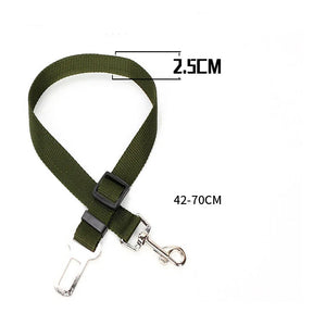 Adjustable Pet Car Seat Belt & Leash – Dual-Function Safety Strap – TetherPaw™