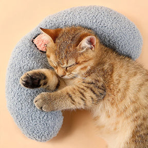 Soft Moon-Shaped Cotton Pet Pillow for Dogs & Cats – Lunetta™