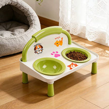 Elevated Tilted Pet Bowl with Non-Slip Base for Dogs & Cats – Comfeo™