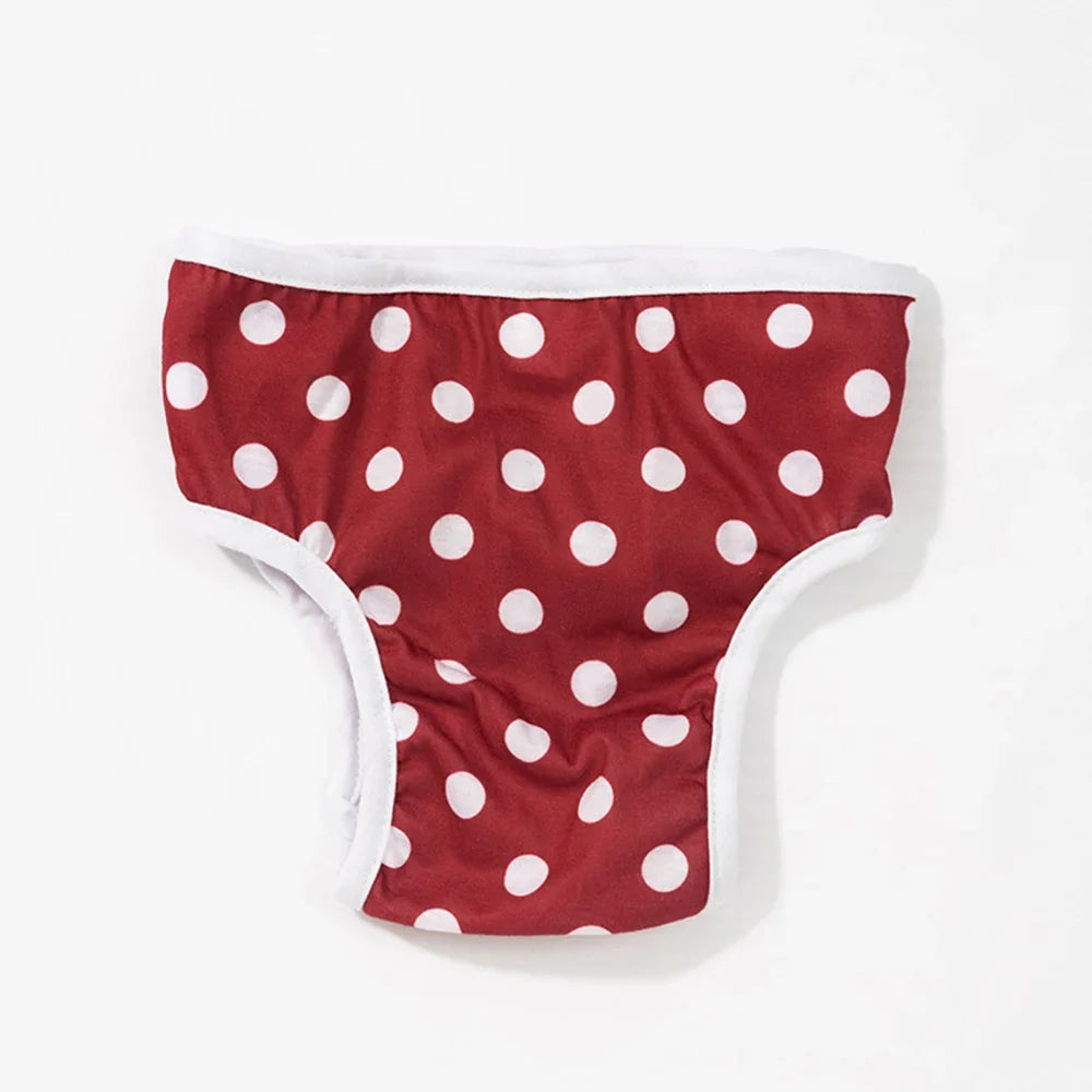 Reusable Dog Diaper for Female Dogs, Lemon & Polka Dot Print – Wistera™
