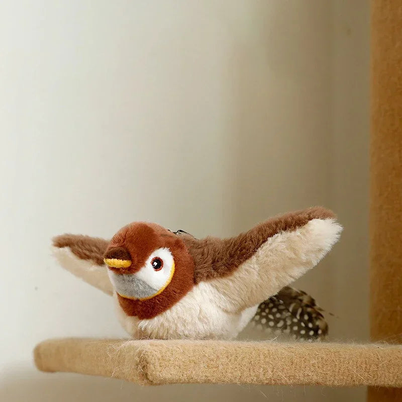 Rechargeable Interactive Bird Toy with Catnip for Cats – Chirvo™