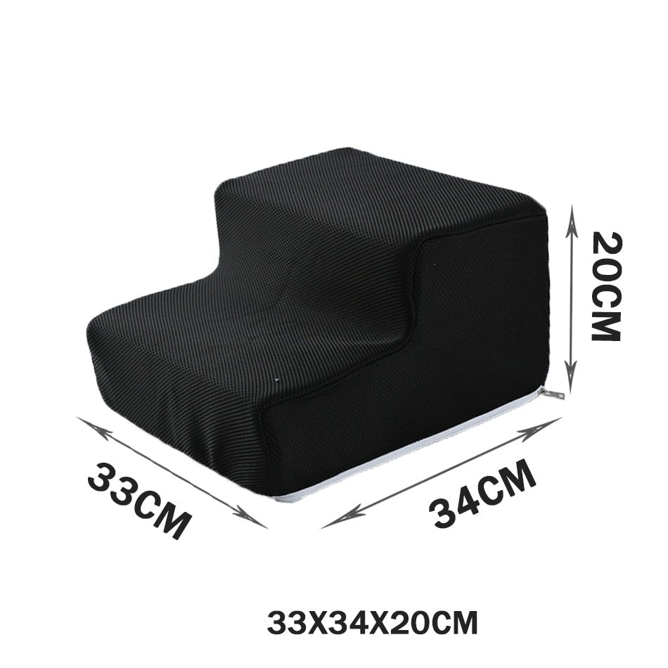 Pet Stairs for Dogs & Cats – Soft Foam Steps for Beds & Sofas – Pawrise™