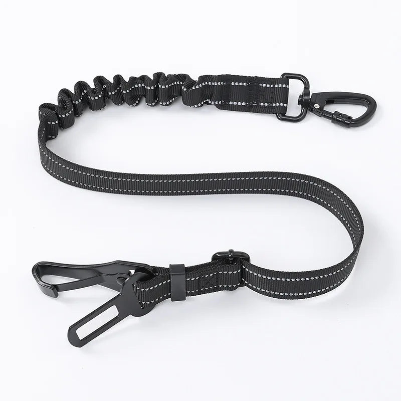 Adjustable 2-in-1 Pet Car Safety Belt with ISOFIX Hook – Latchly™