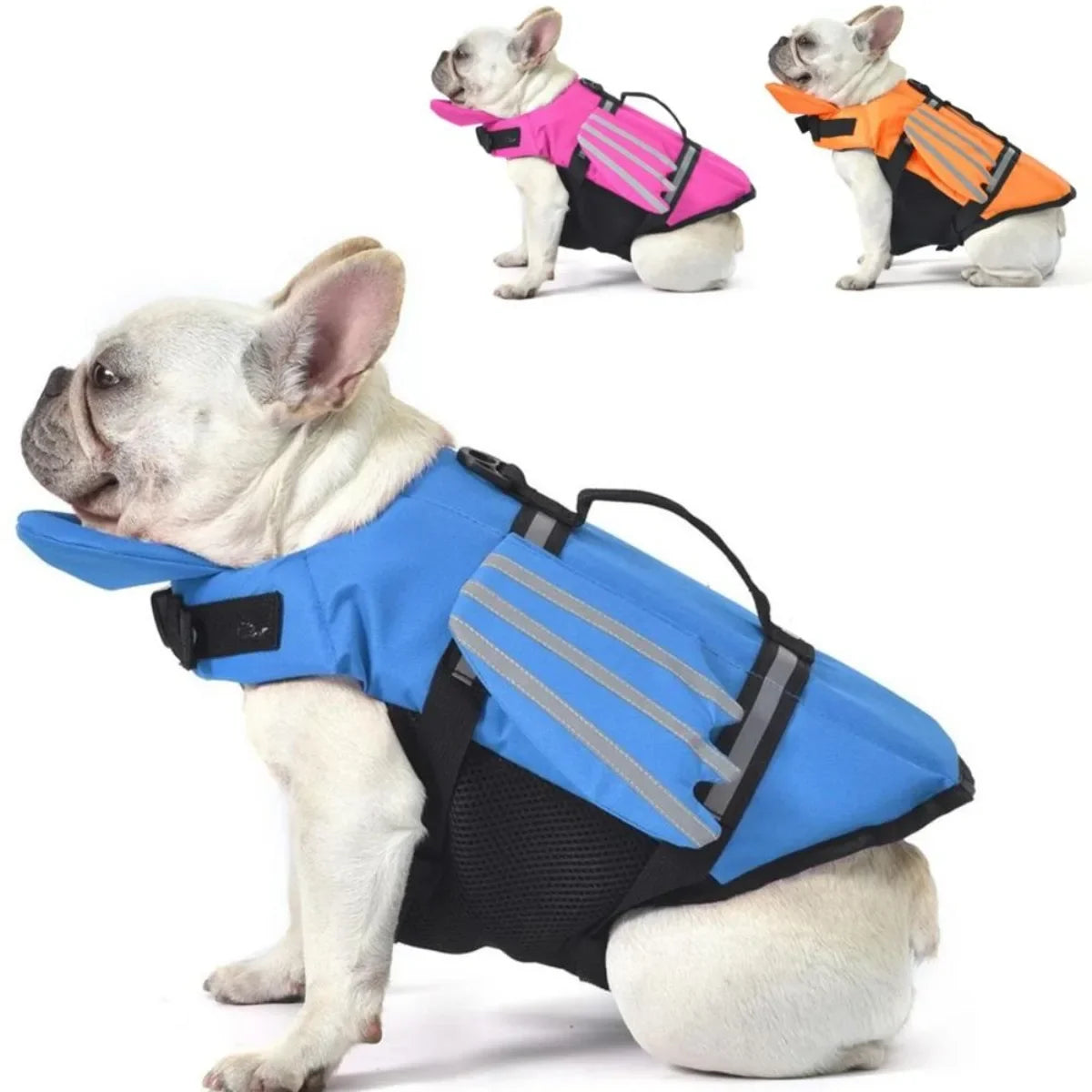 Dog Life Jacket with Head Support & Reflective Trim – Tidelo™