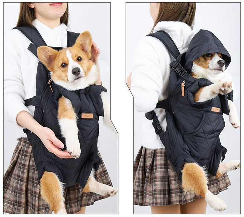 Kangaroo Pet Carrier Backpack with Front Pocket & Hood – Trelune™