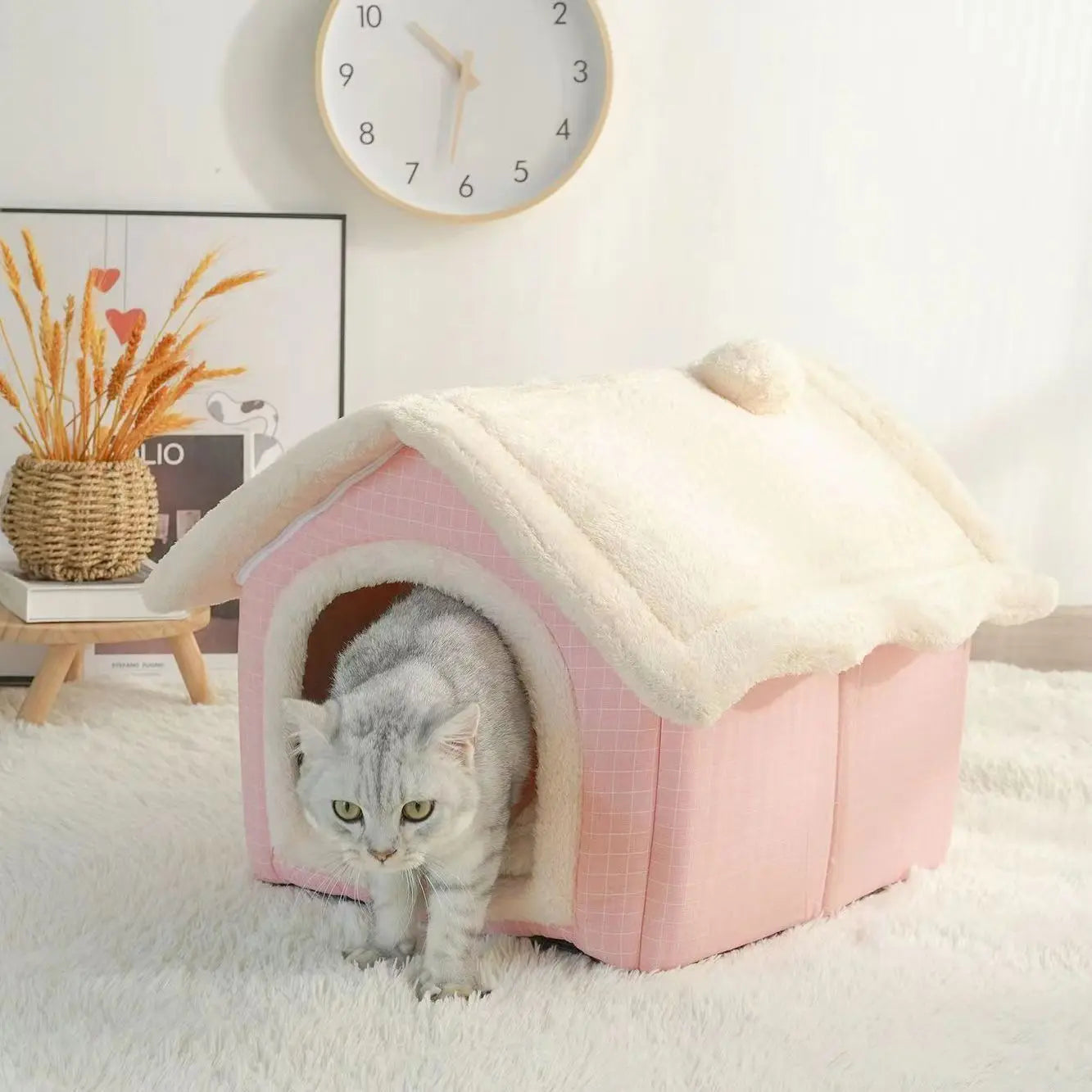 Cotton Pet House Bed in Bear-Inspired Style – CubHaven™
