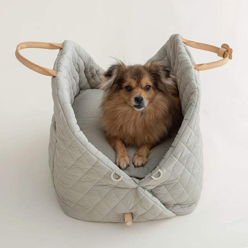 Luxury Pet Carrier Bag with Shoulder Strap & Car Seat Use – LuxTote™