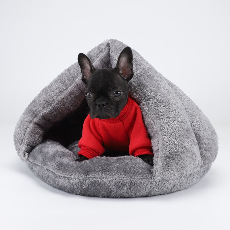 Cotton Pet Cave Bed for Pets Up to 16.5 lb – CozyCove™