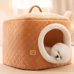 Cotton Cave Bed for Small & Medium Dogs and Cats – HavenPod™