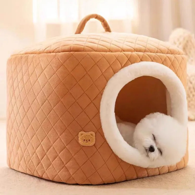 Cotton Cave Bed for Small & Medium Dogs and Cats – HavenPod™