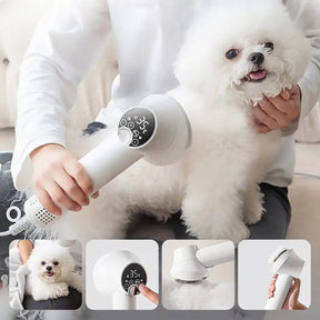 2-in-1 Pet Hair Dryer & Slicker Brush for Dogs & Cats – Furzon™