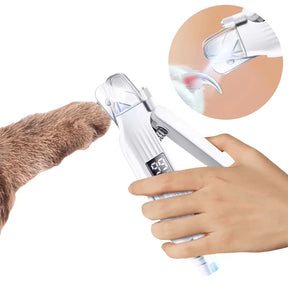 Electric Pet Nail Trimmer & Grinder with Dual LED Lights – Klyra™