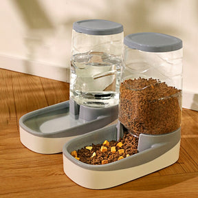 Vertical Pet Feeder & Water Dispenser with Anti-Spill Design – Vertiflow™