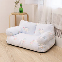 Sofa-Style Pet Bed in Cotton & Velvet – Louvia™