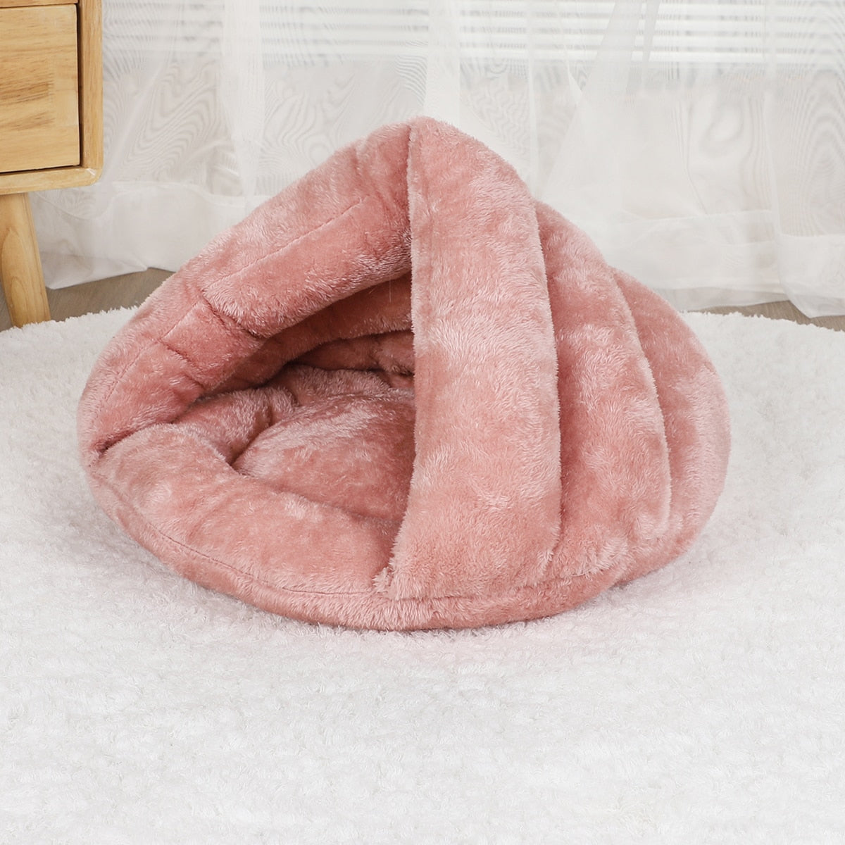 Cotton Pet Cave Bed for Pets Up to 16.5 lb – CozyCove™