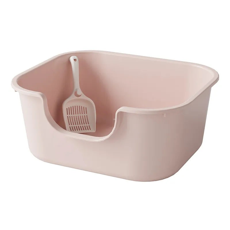 Open Top Cat Litter Box, Easy-Clean & Reusable – Trayzo™