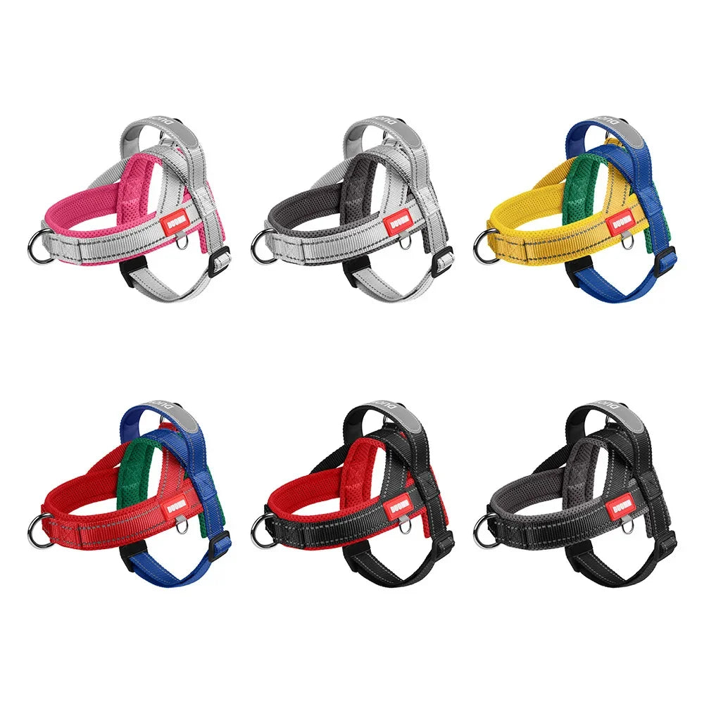 Soft Nylon Pet Chest Harness with Reflective Strip – Ondera™