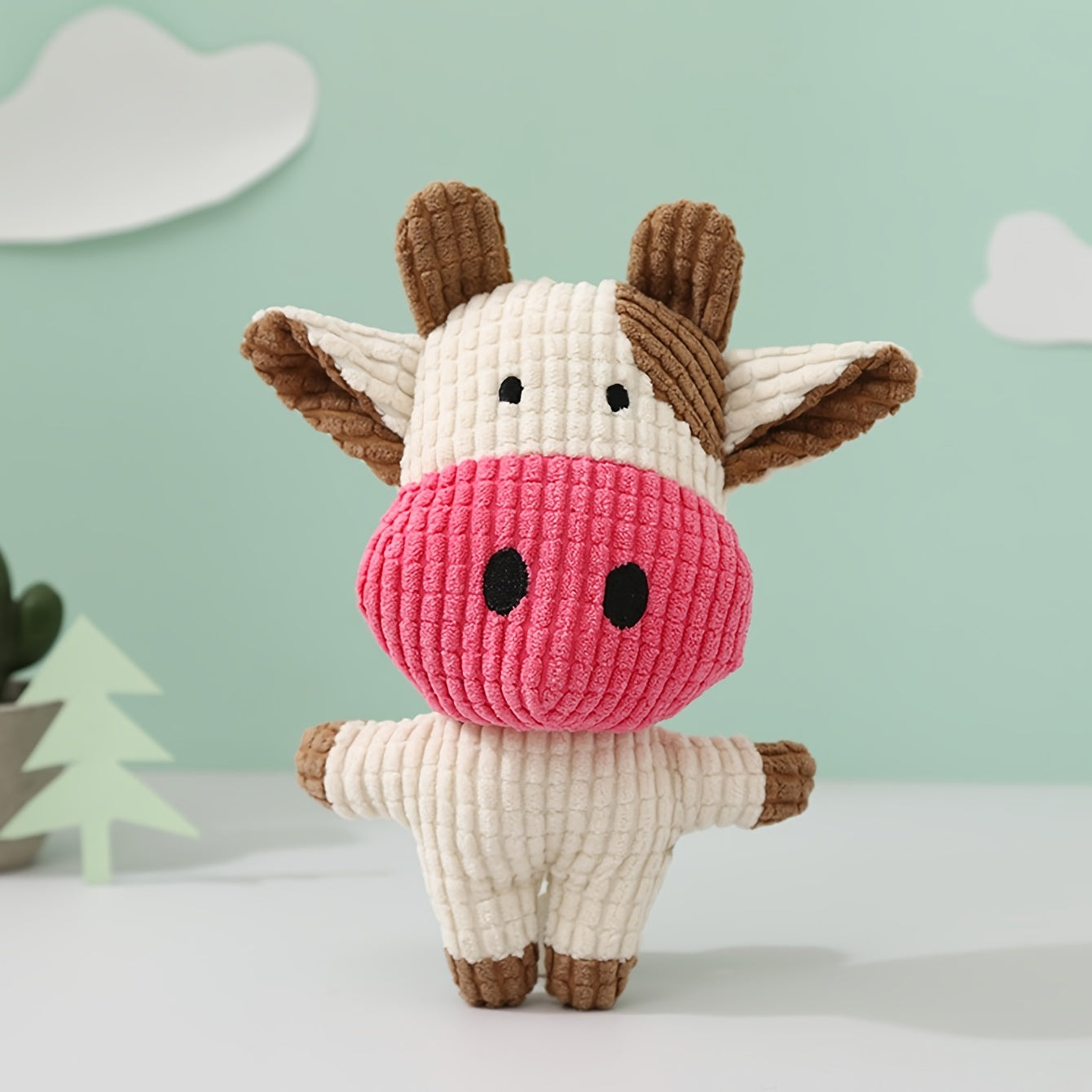 Cute Interactive Cotton Plush Animal Toy for Pets – Snugpaw™