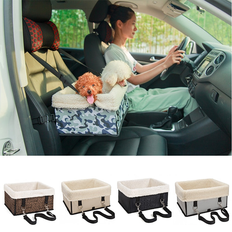 Elevated Waterproof Pet Car Seat with Safety Belt – Roveo™