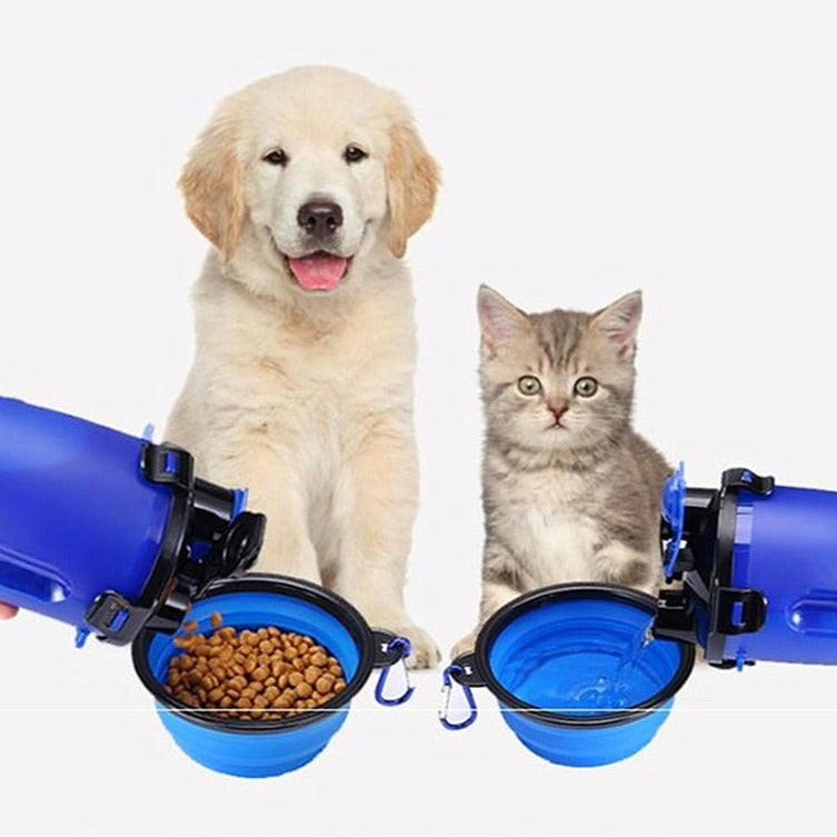 3-Piece Pet Feeding Kit with Portable Water & Food Bottle – Muncho™