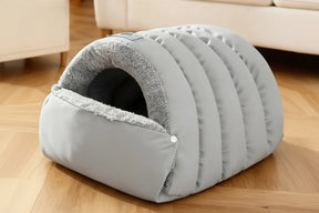 Convertible Pet Cave Bed & Mat with Removable Cover – FlipNest™