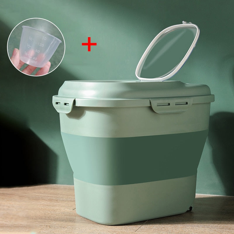 Foldable Airtight Pet Food Storage Container – Grainkeep™