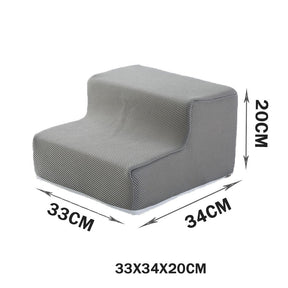 Pet Stairs for Dogs & Cats – Soft Foam Steps for Beds & Sofas – Pawrise™