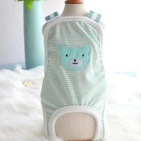 Cotton Diaper Onesie for Female Dogs with Urinary Incontinence – PawWrap™