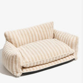 Faux Shearling Pet Sofa Bed with Double-Layer Seat – CasaBelle