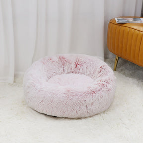 Round Plush Pet Bed in 5 Sizes – Nestora™