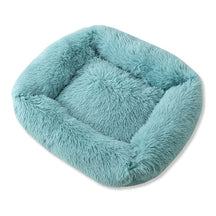 Square Puff Pet Bed with Plush Cotton Cushion, Cozy Design – Squishly™