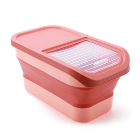 Collapsible Pet Food Storage Container with Scoop – Grainly™