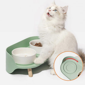 Elevated Double Pet Bowl Set with Stand – Sturdis™