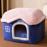 Cotton Pet House Bed with Non-Slip Base – Nooksy™