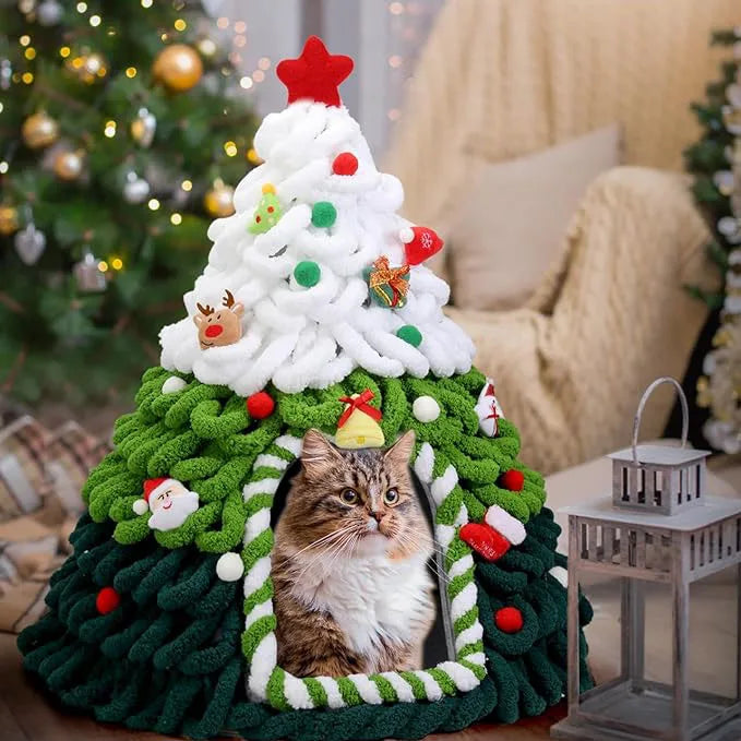 Christmas Tree Pet Cave Bed DIY Decorating Kit – MerryNook™