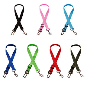 Adjustable Pet Car Seat Belt & Leash – Dual-Function Safety Strap – TetherPaw™