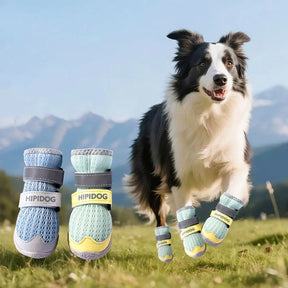 Non-Slip Dog Shoes with Breathable Mesh & Reflective Detail – PawFlex™