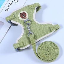 Linen Collar & Leash Set for Small to Medium Dogs & Cats – Trailo™